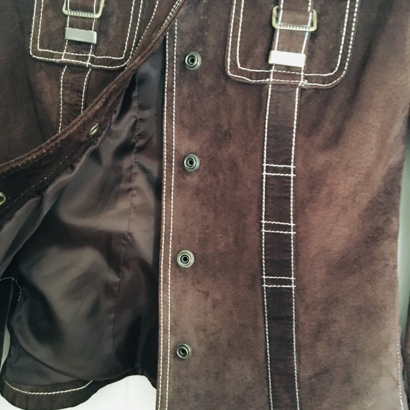 Vintage Guess Leather Suede Jacket - Picture 4 of 8